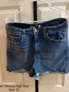 Levi Strauss High Rise Jean Shorts